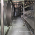 Congélateur de souffle fluidisé de tunnel IQF pour les légumes